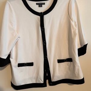 Covington Black and White Cardigan